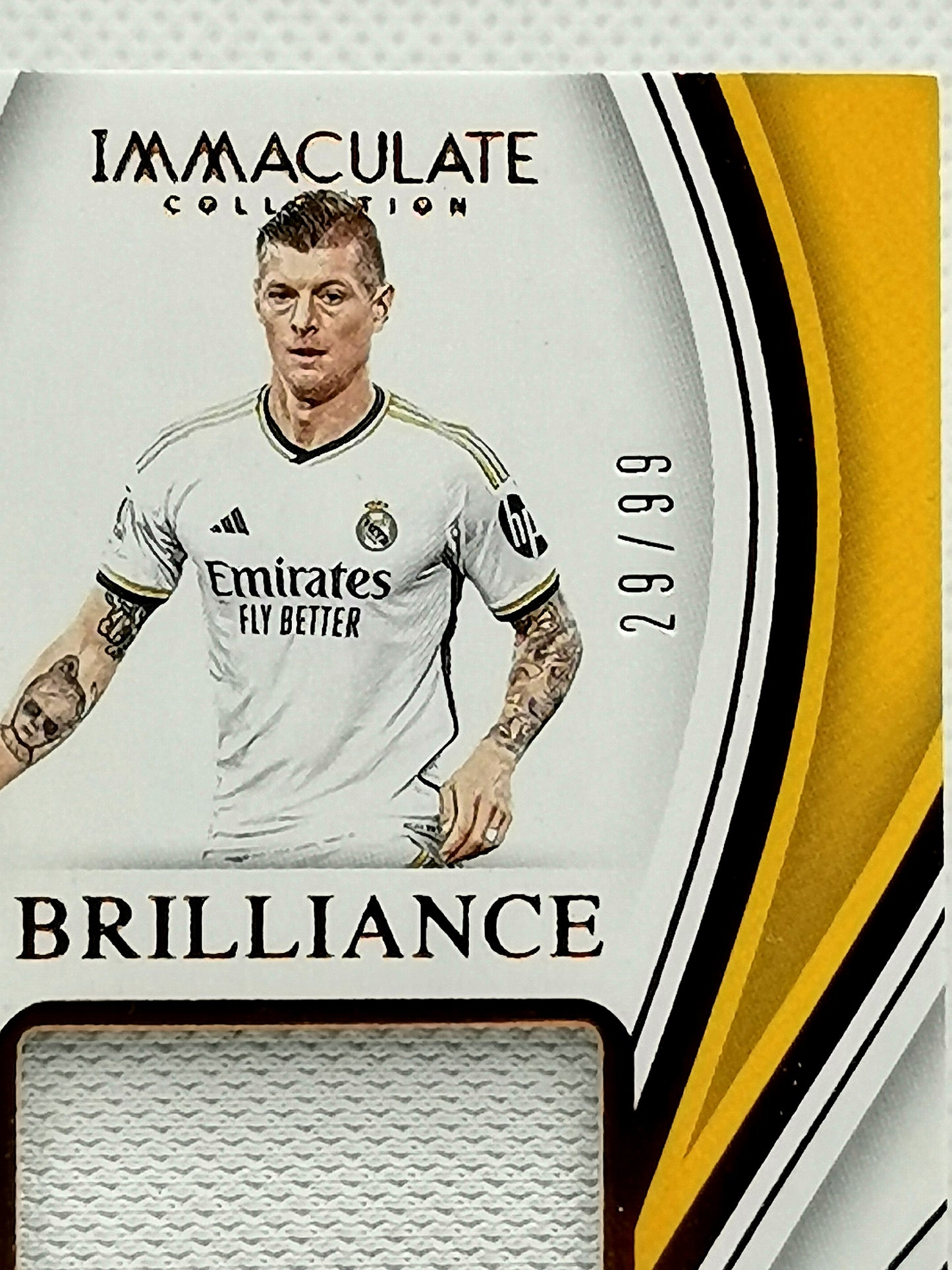 Toni Kroos Panini Immaculate Brilliance Jersey Patch Card #29/99 Real Madrid