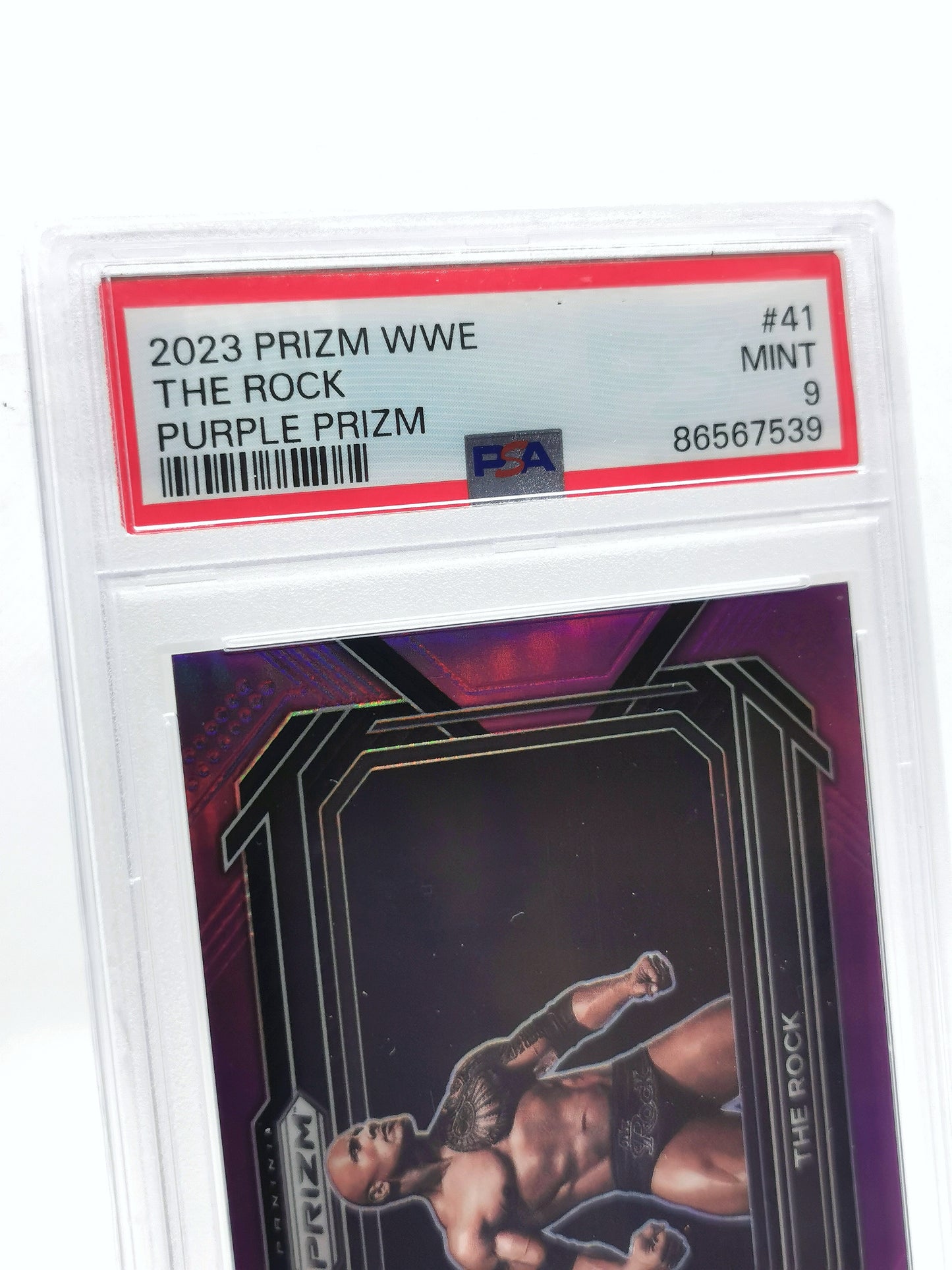 The Rock - 2023 Panini Prizm WWE - 63/149 - PSA 9