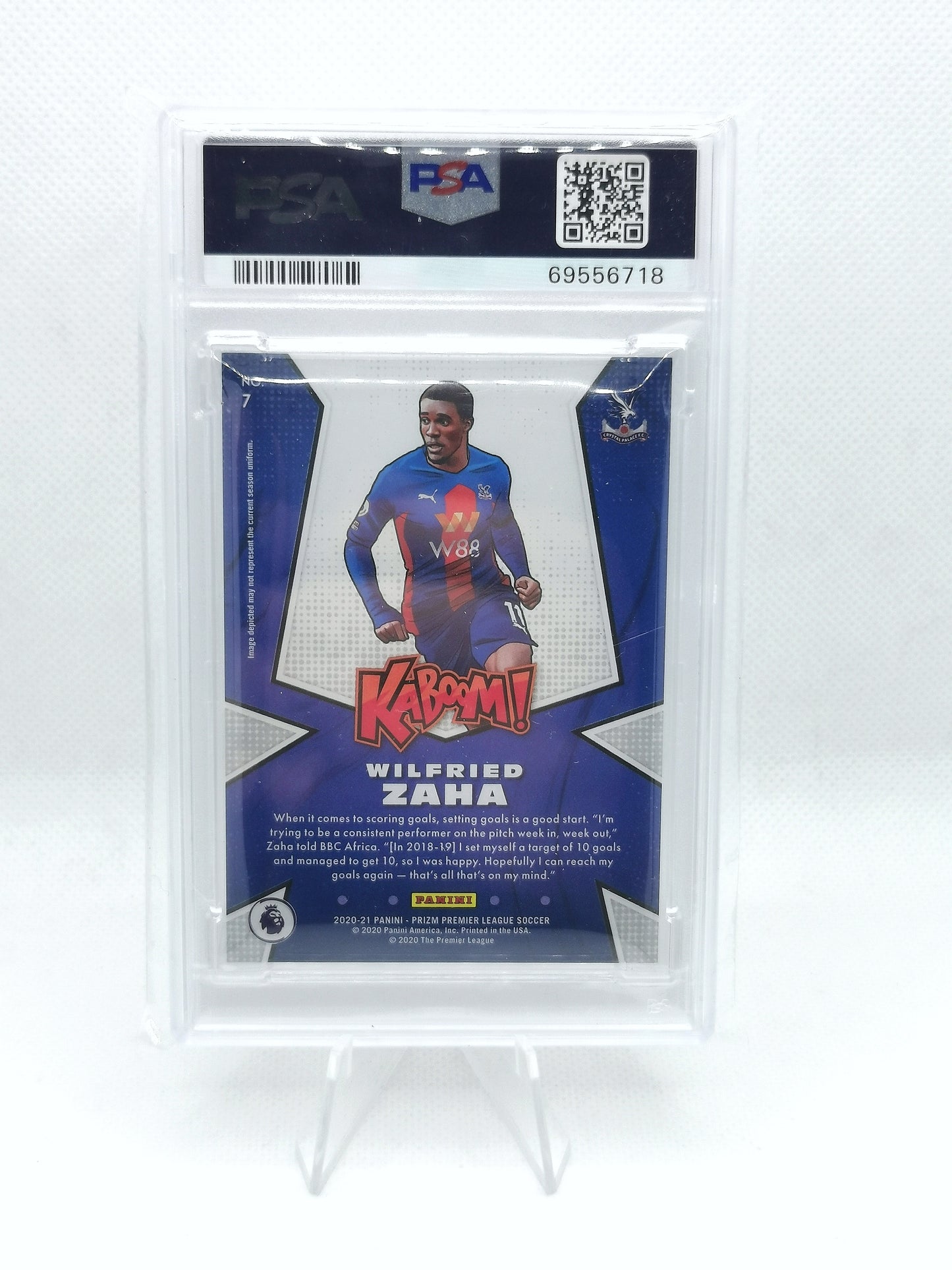 Wilfried Zaha KABOOM! Panini Prizm Premier League 21/22