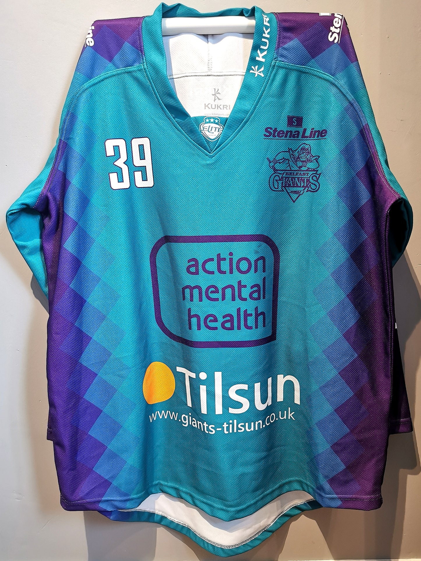 Jean Dupuy (Belfast Giants) Game Used Warm Up Jersey