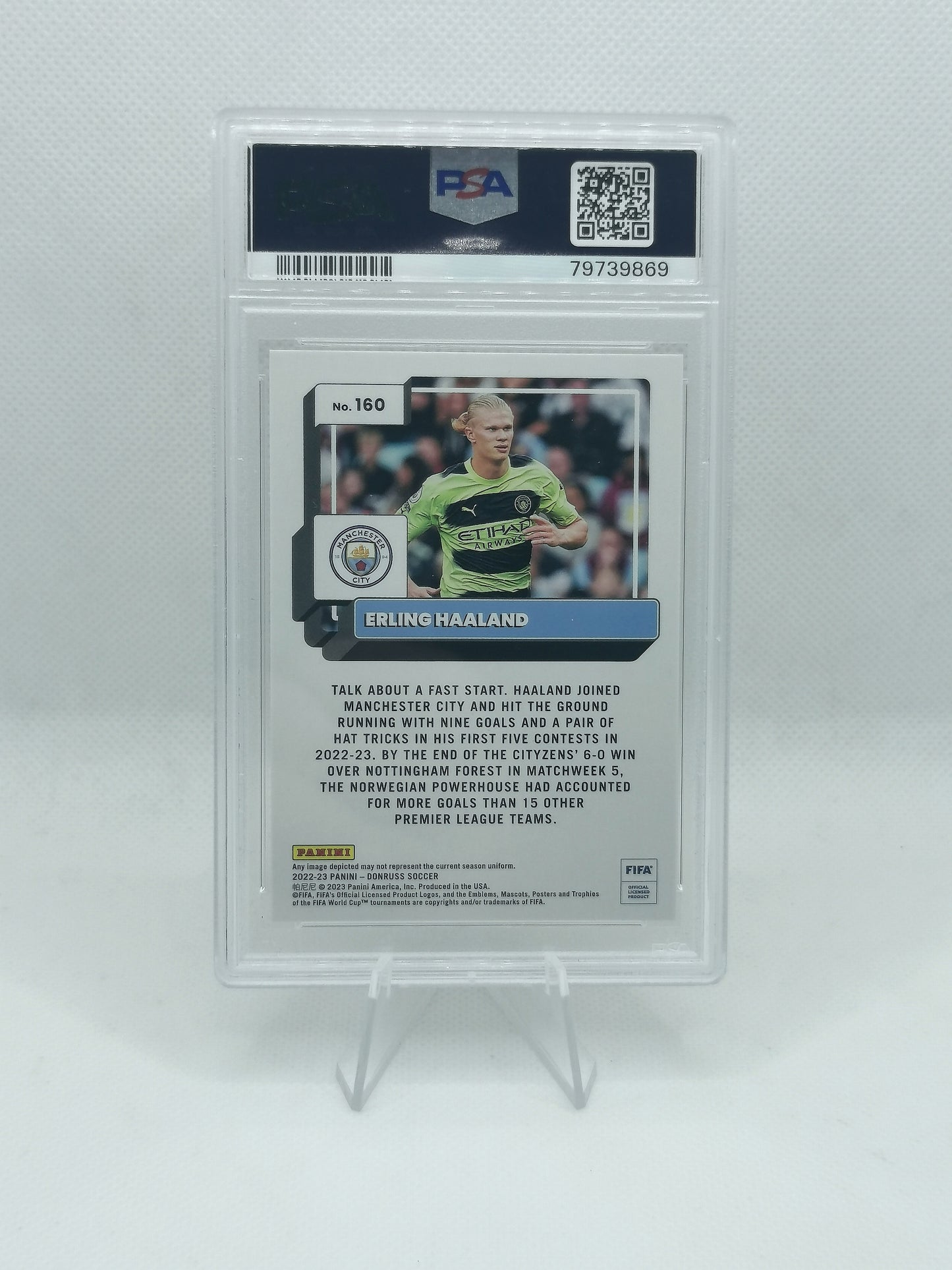 Erling Haaland - PSA 10 - Panini Donruss Orange Parallel - Manchester City