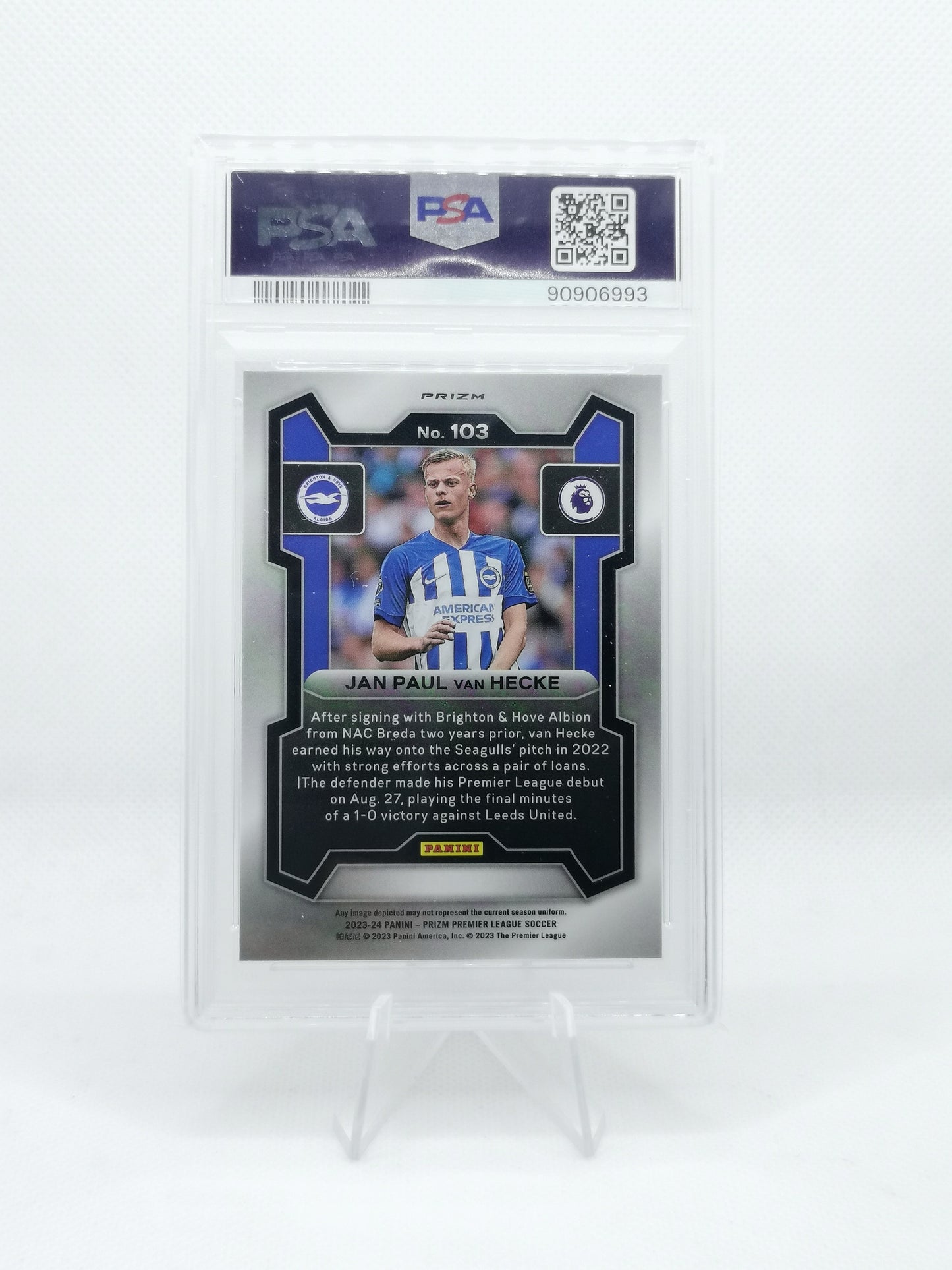 Jan Paul Van Hecke - Ice Prizm - PSA 10