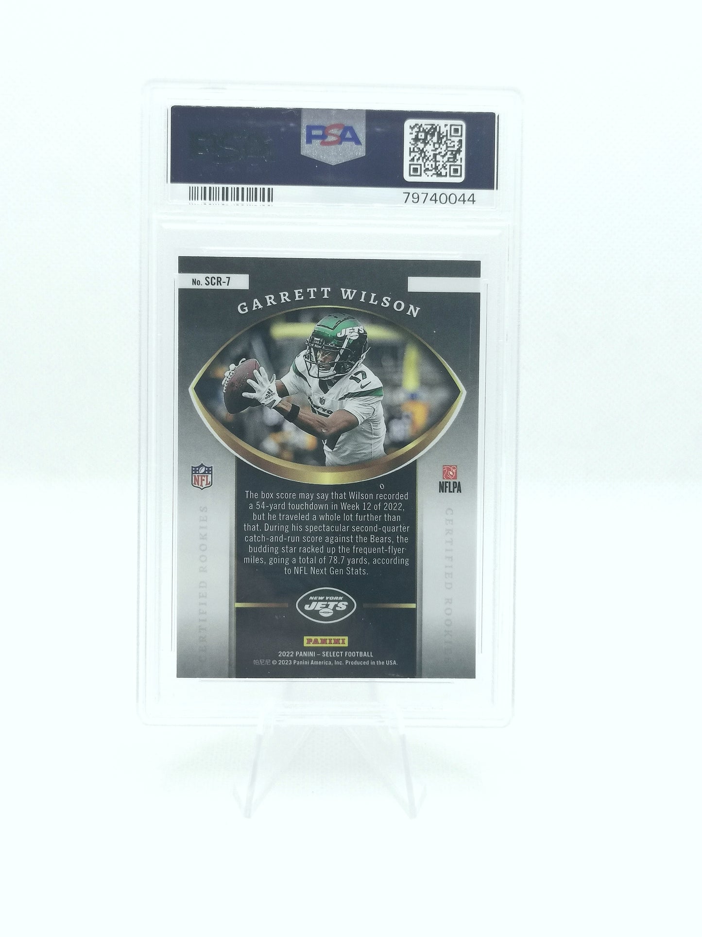 Garrett Wilson RC - PSA 9 - Panini Select NFL Rookie Card - NY Jets