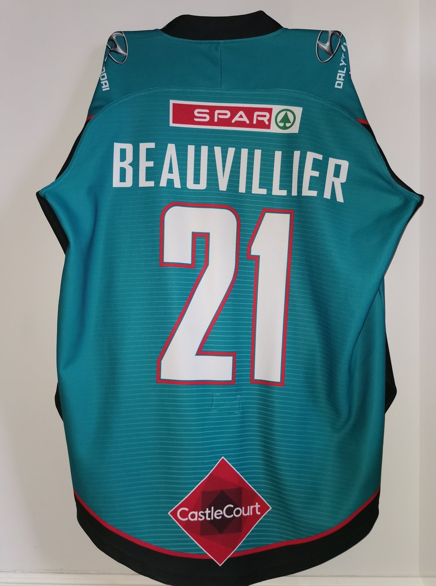 Francis Beauvillier Game Worn Belfast Giants Jersey