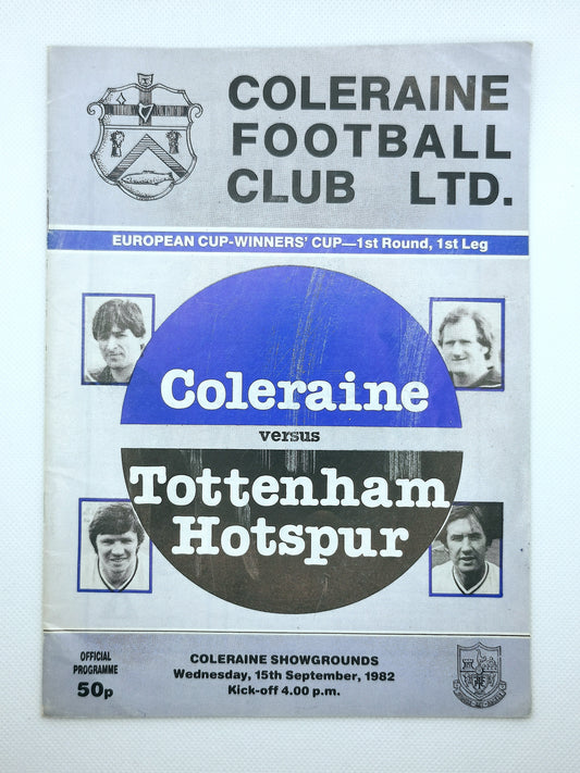 Coleraine v Tottenham Hotspur Programme