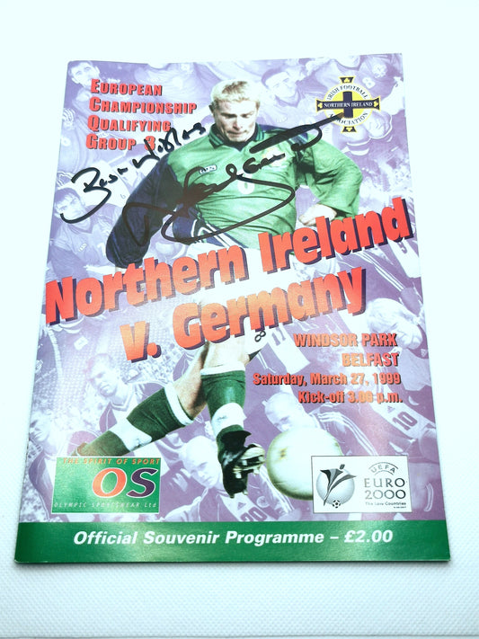 Neil Lennon autographed programme