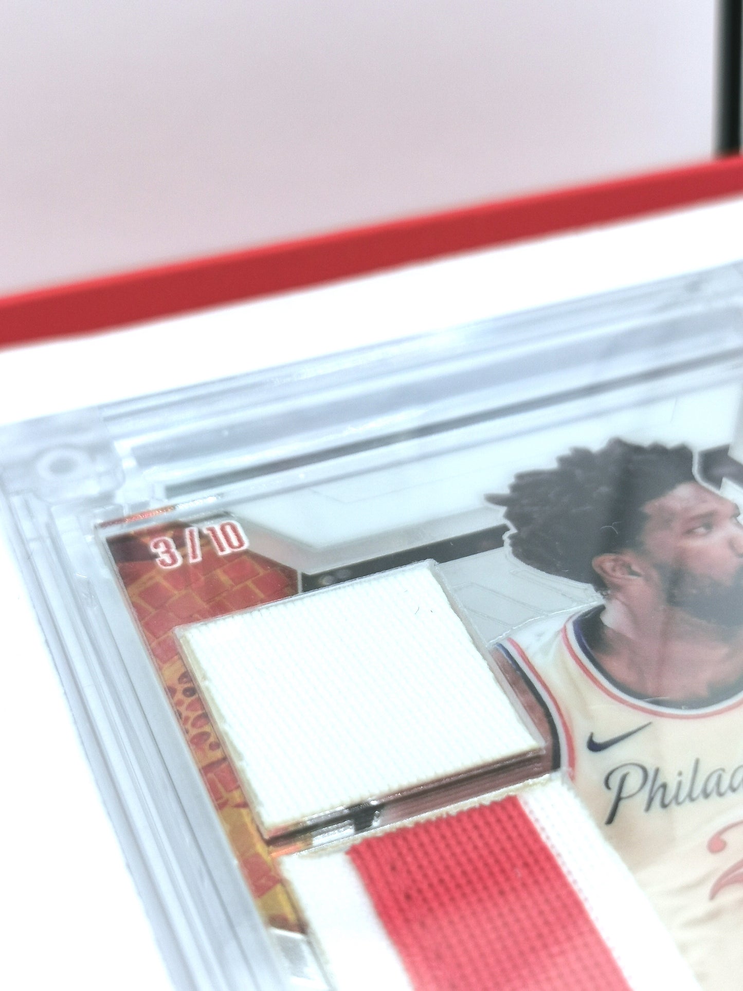 Joel Embiid NBA Triple Game Worn Patch #3/10- Jersey Fusion