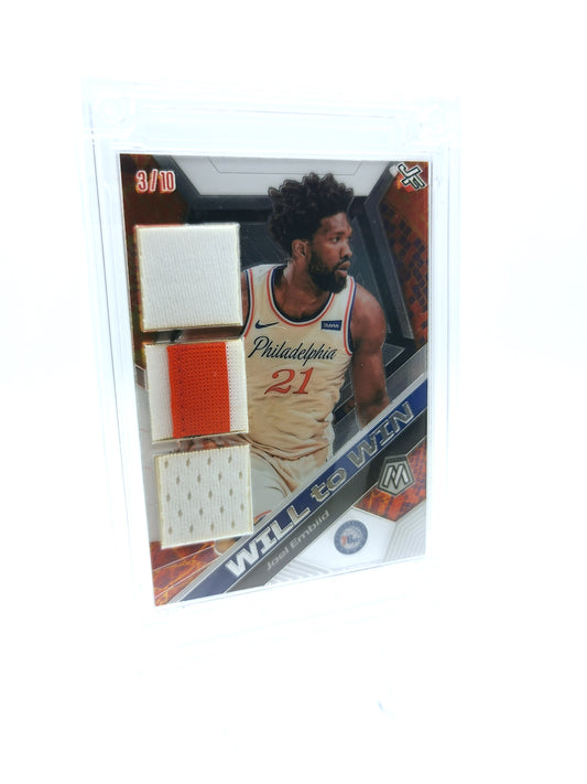 Joel Embiid NBA Triple Game Worn Patch #3/10- Jersey Fusion