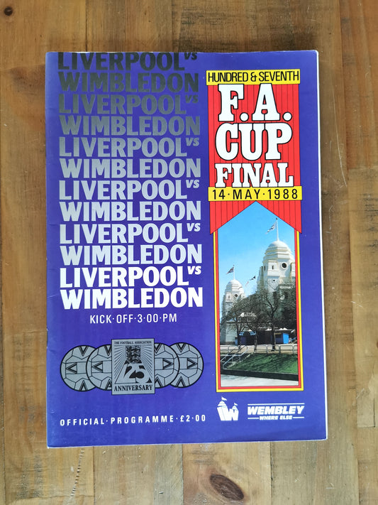 Liverpool v Wimbledon 1988 FA Cup Final