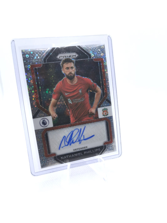 Nathaniel Phillips Panini Prizm Liverpool Autograph Card