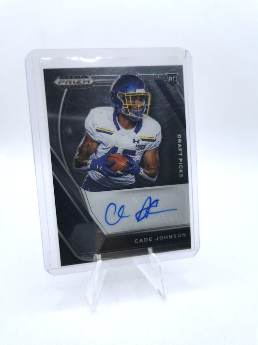 Cade Johnson NFL Panini Prizm Auto Card