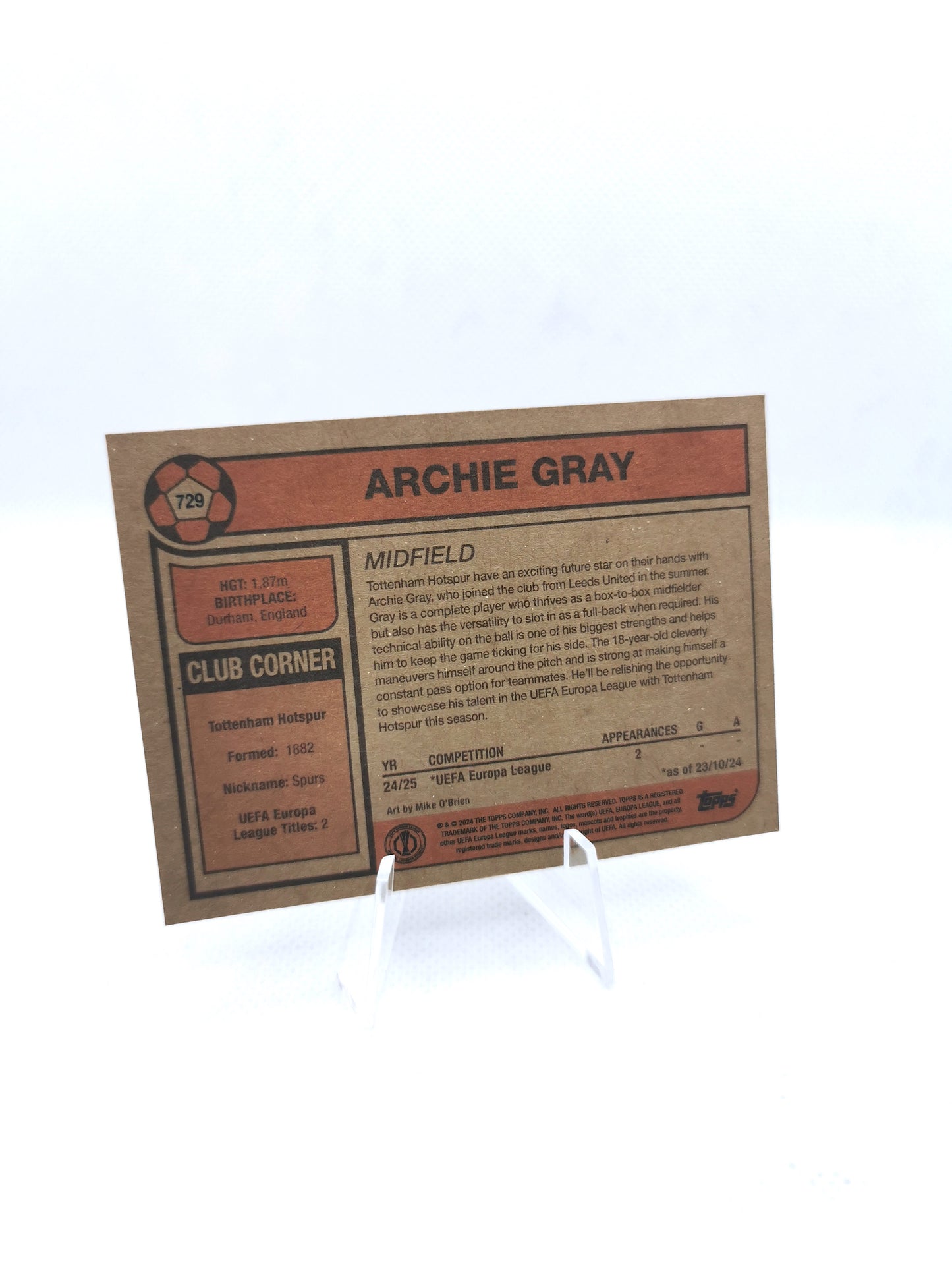 Topps UCC Living Set - Archie Gray - Tottenham Hotspur