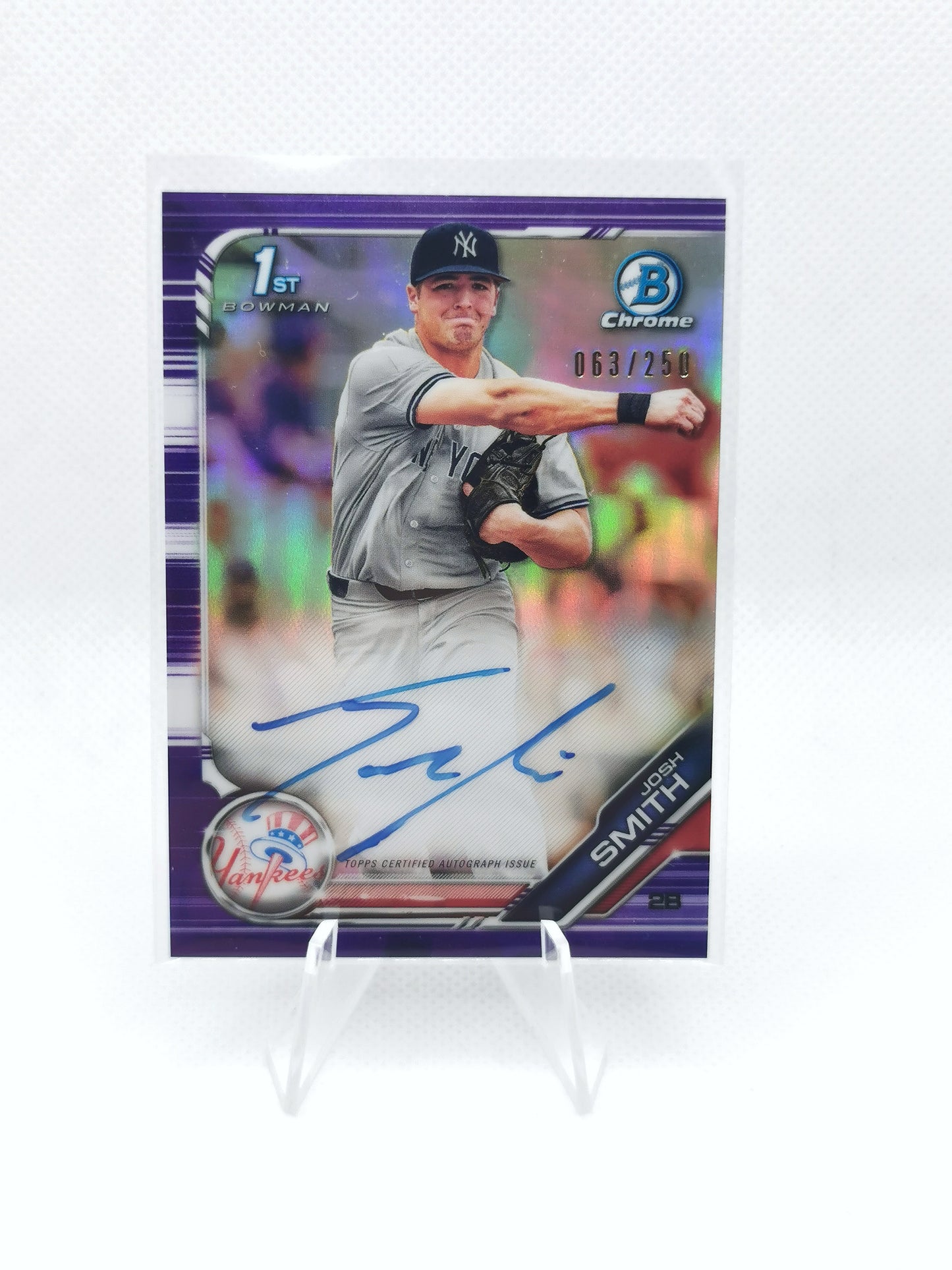 Josh Smith Auto /250 - MLB New York Yankees