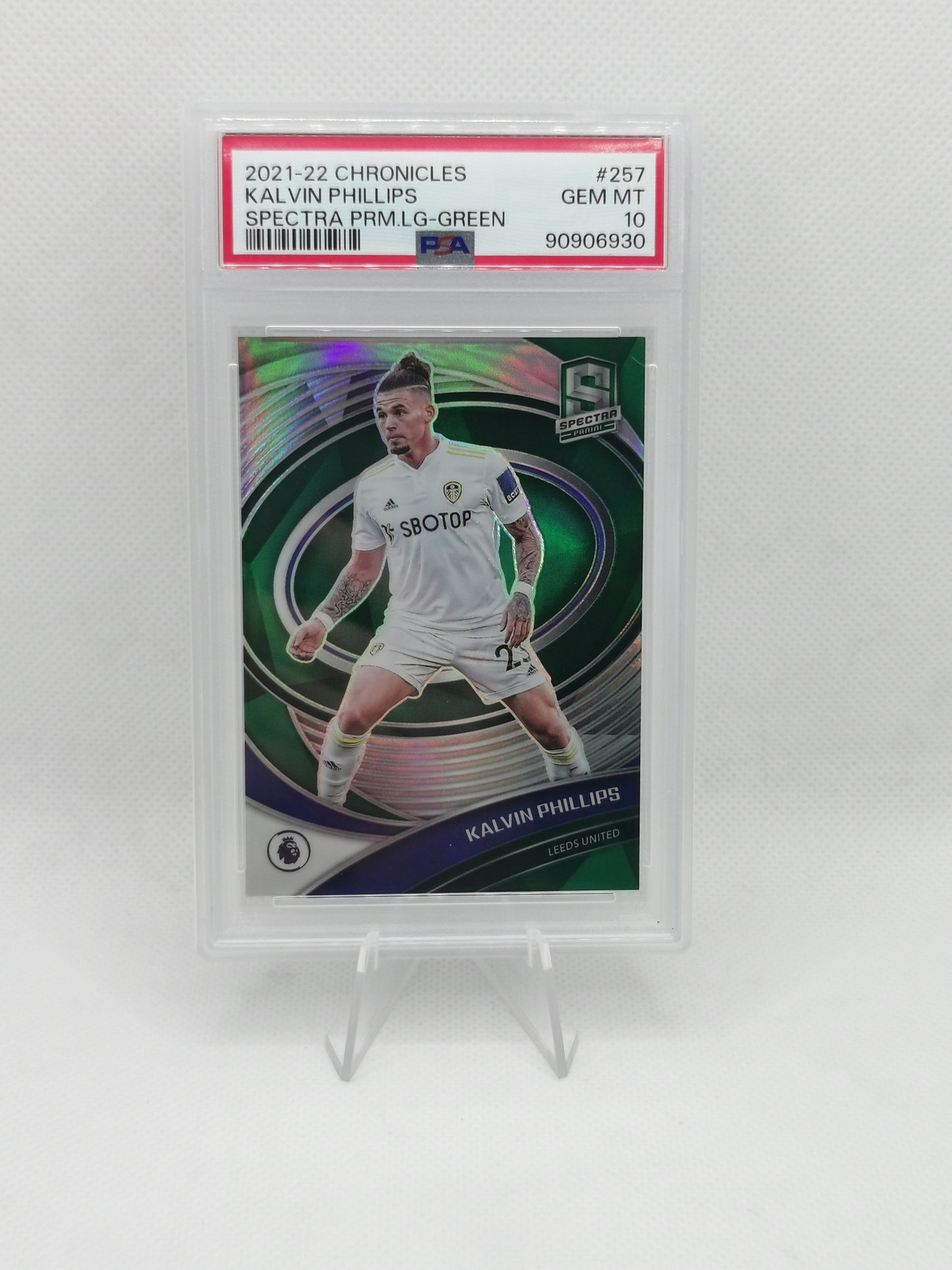 Kalvin Phillips Spectra Green 2/5 - PSA 10