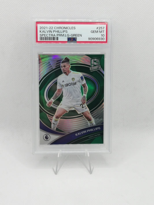 Kalvin Phillips Spectra Green 2/5 - PSA 10