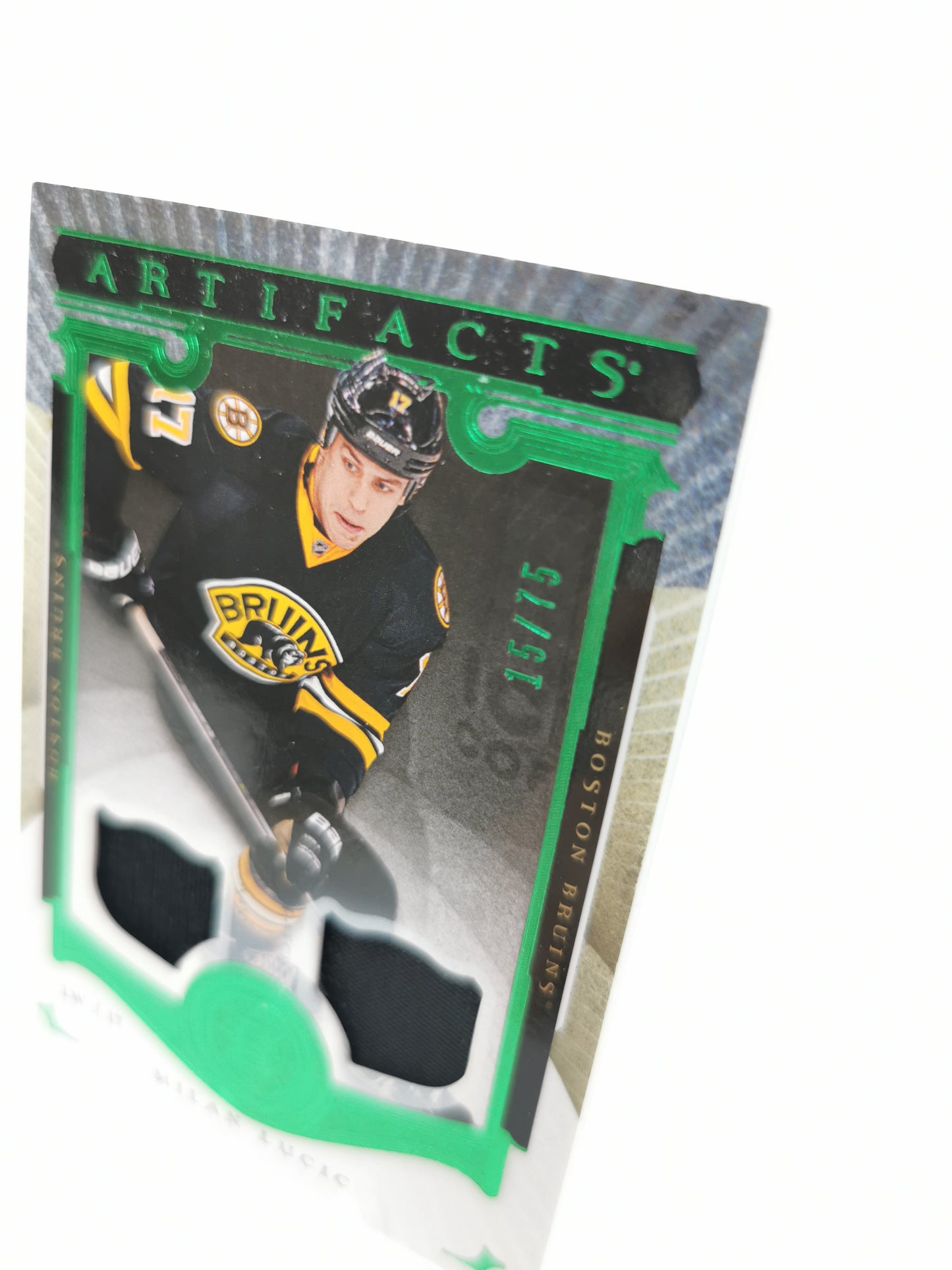 Milan Lucic #15/75 Boston Bruins Game Worn Patch