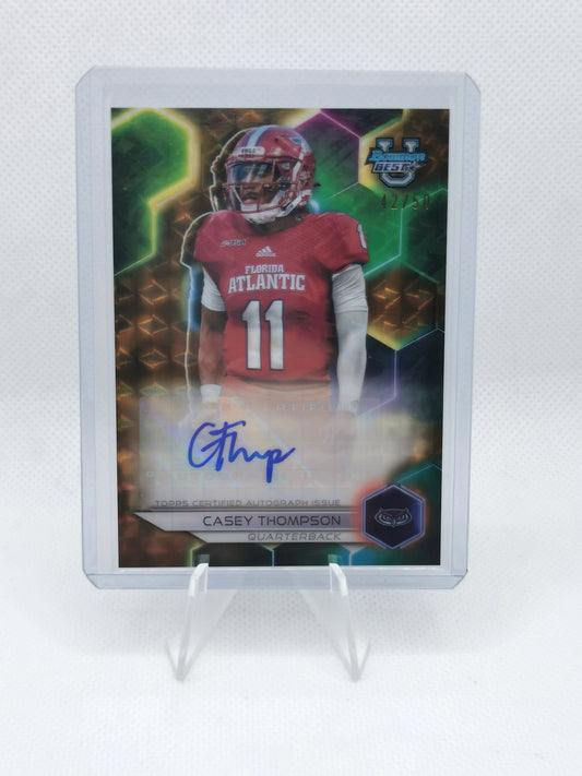 Casey Thompson Auto /50 - Topps Bowman University Best