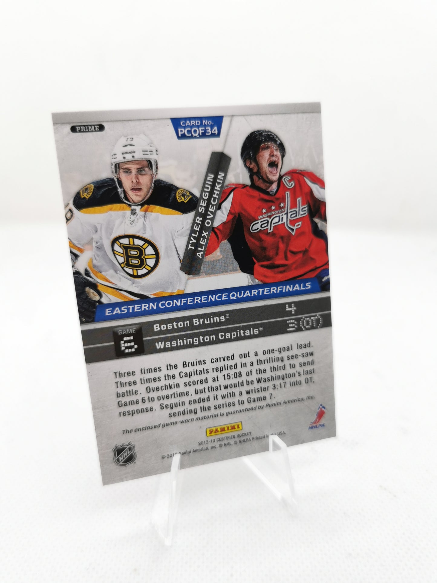 Alex Ovechkin & Tyler Seguin Game Worn Patches #2/10