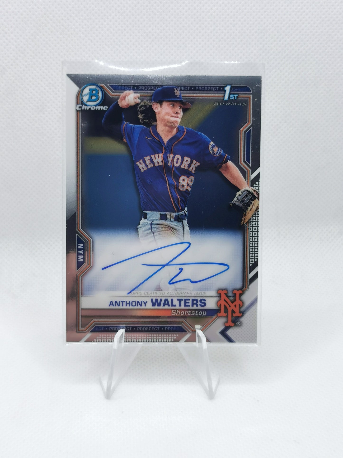 Anthony Walters Auto - MLB New York Mets