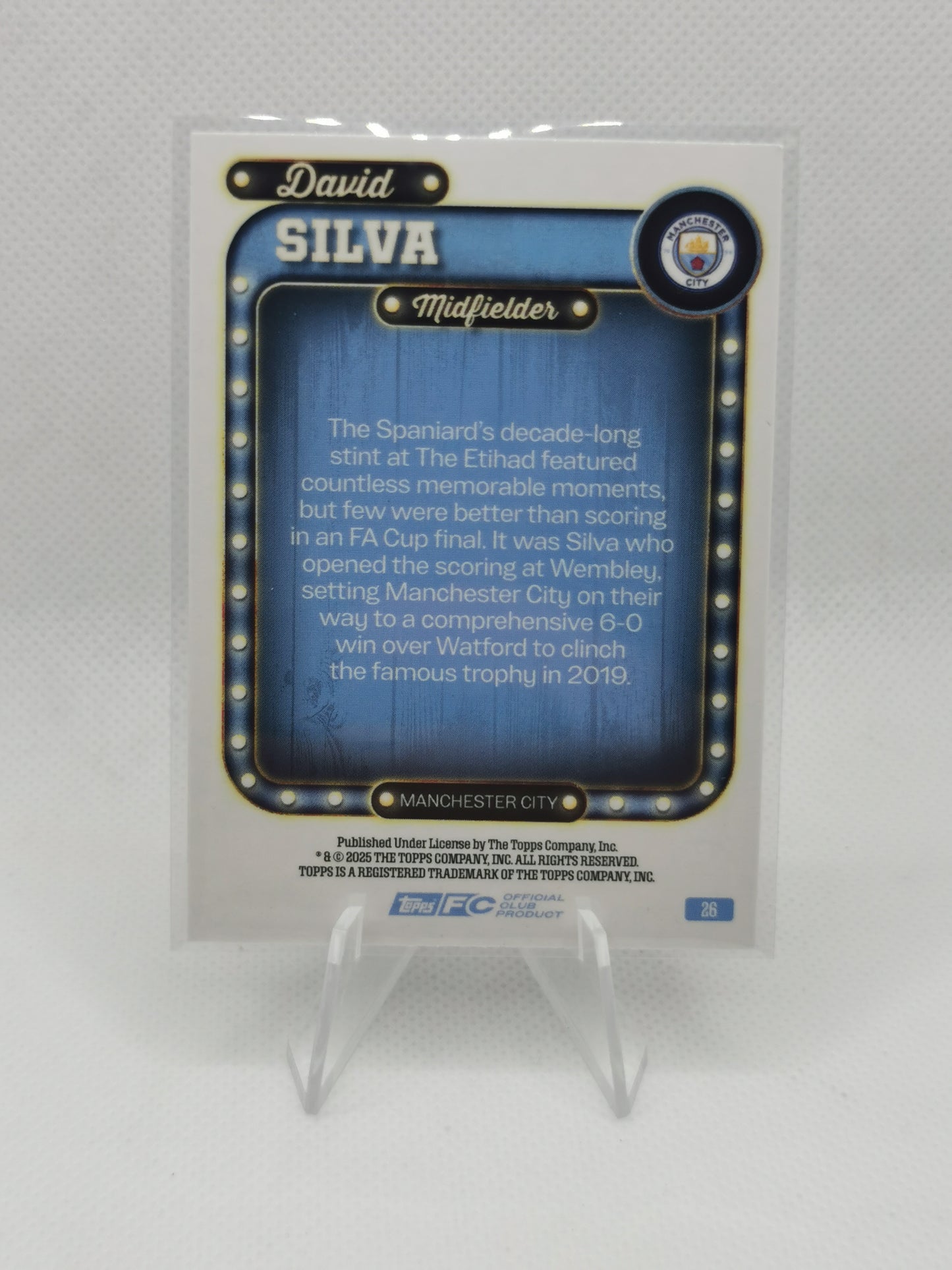 6x Manchester City Numbered - Topps Collectors Tin hits