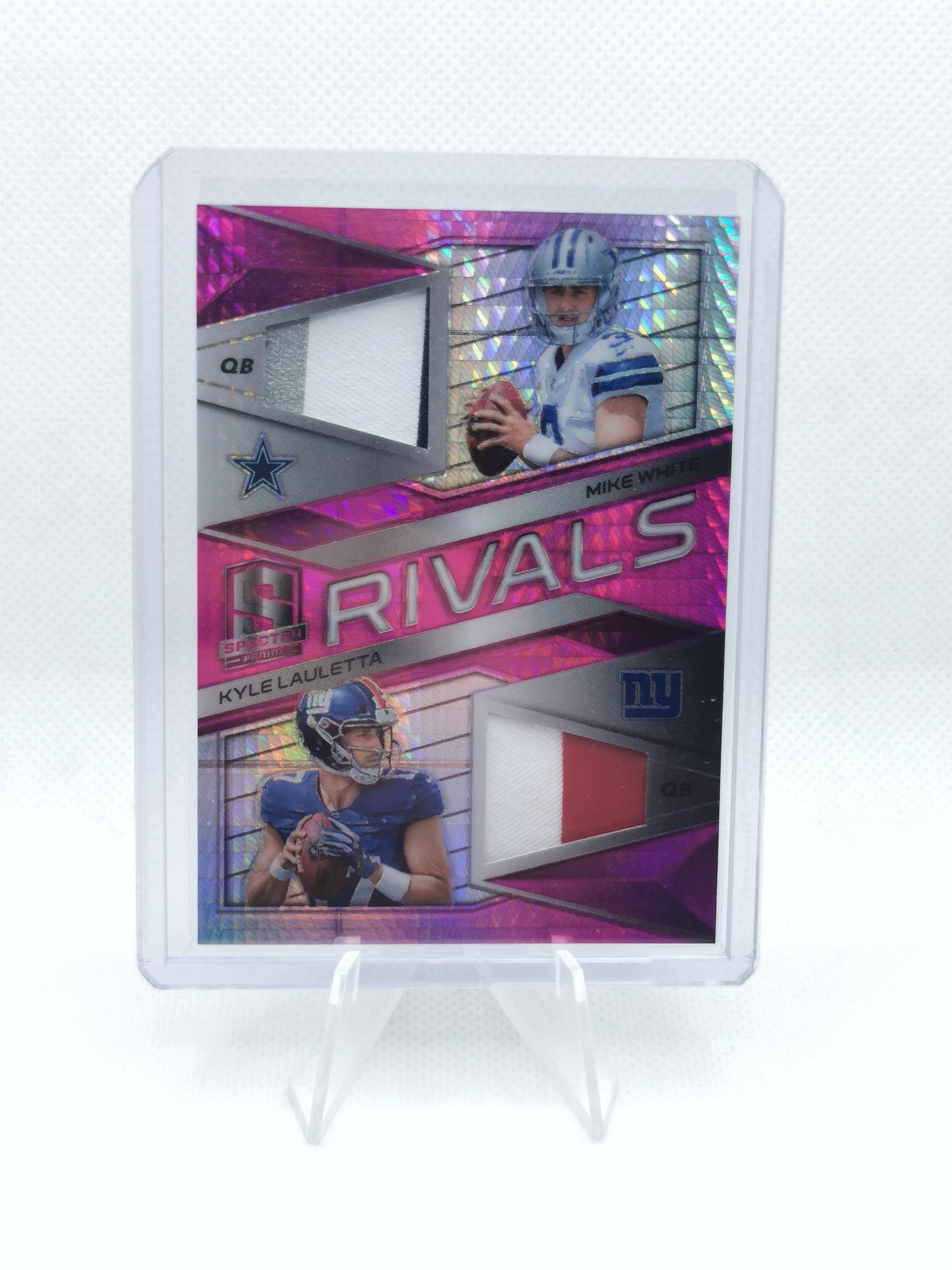 Mike White & Kyle Lauletta Rivals Patches /15 - Dallas Cowboys & NY Giants