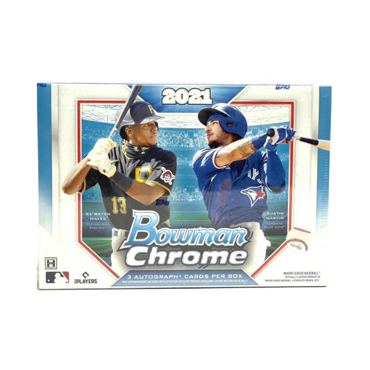 Topps Bowman Chrome Baseball 2021 Jumbo Hobby Box - 3 Auto Cards