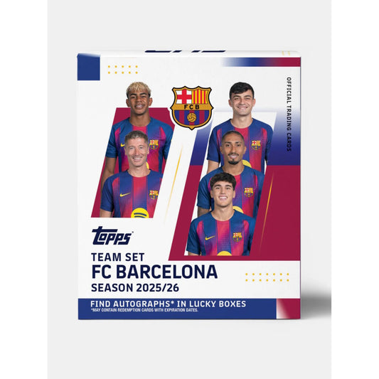Barcelona Topps Team Set 2025/26 - Autographed Cards 1 In Every 2 Boxes