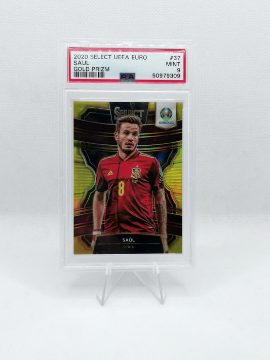 Saul - Panini Select Euro 2020 Gold Prizm /10 - PSA 9