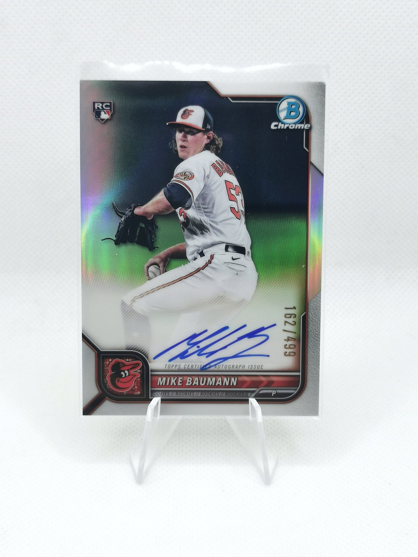 Mike Baumann RC Auto /499 - MLB Baltimore Orioles