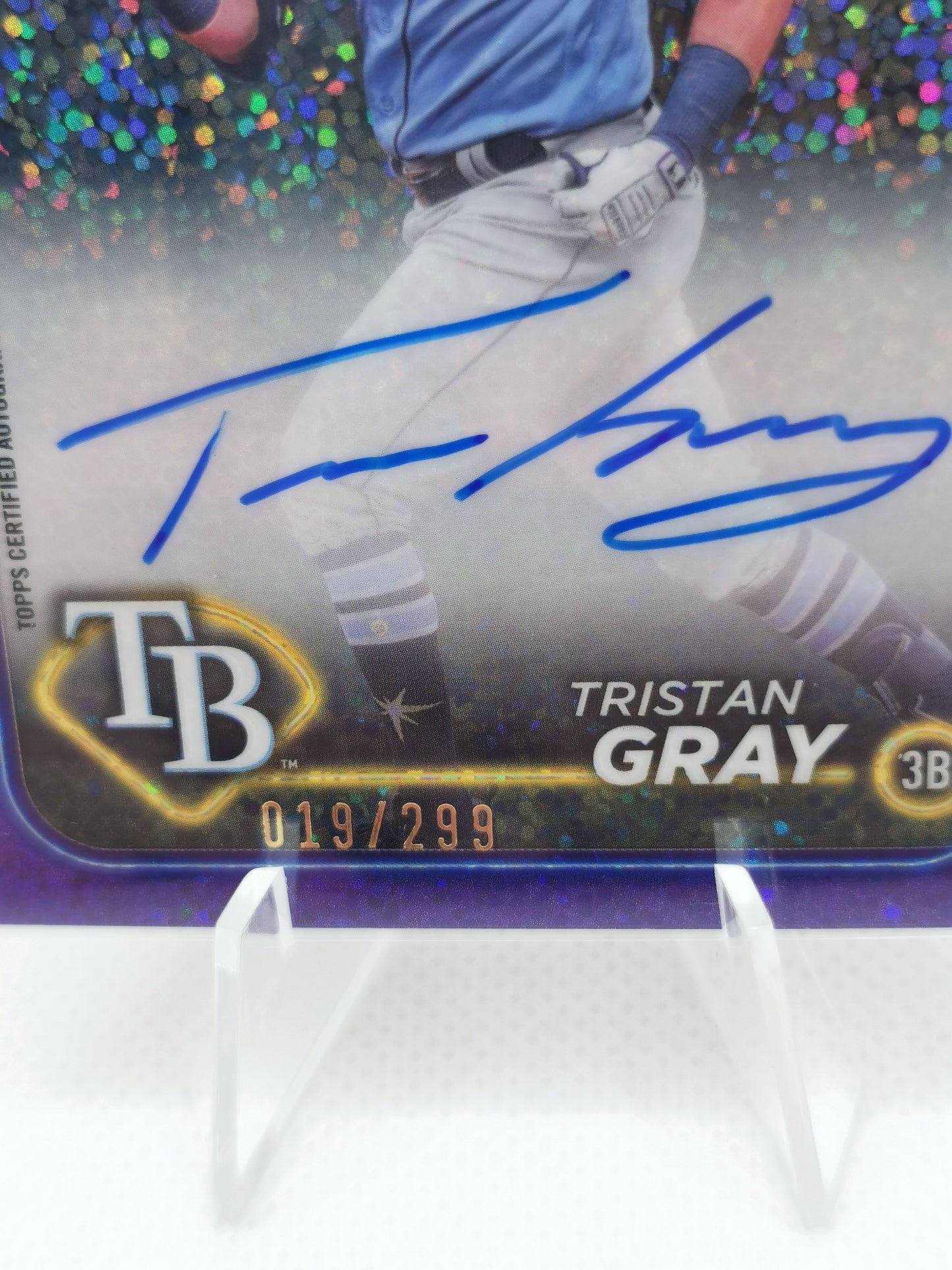 Tristan Gray Auto /299 - MLB Tampa Bay Rays