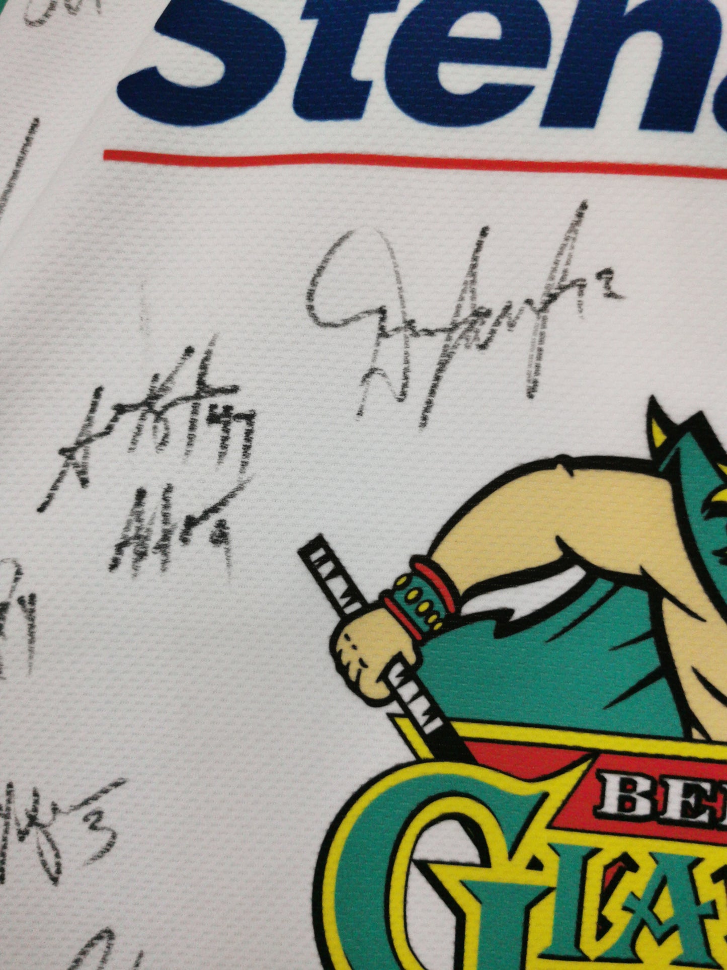 *RARE* Belfast Giants 2012/13 Squad Signed Replica Jersey