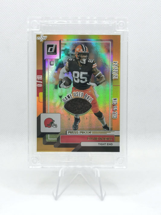 NFL Game Used Ball Card 6/21 - Cleveland v Cincinnati