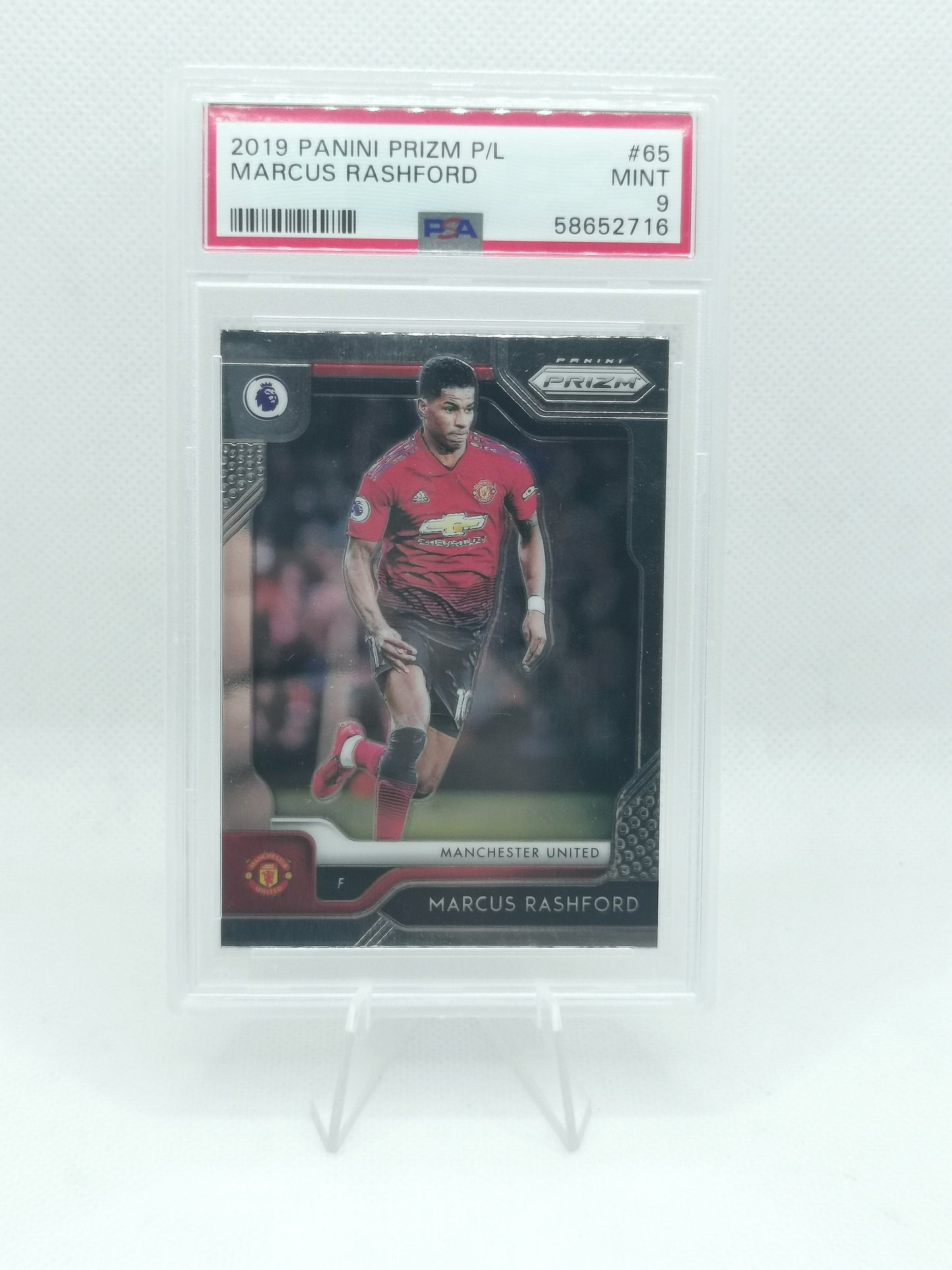 Marcus Rashford - PSA 9 - Panini Prizm Premier League 2019 - Manchester United