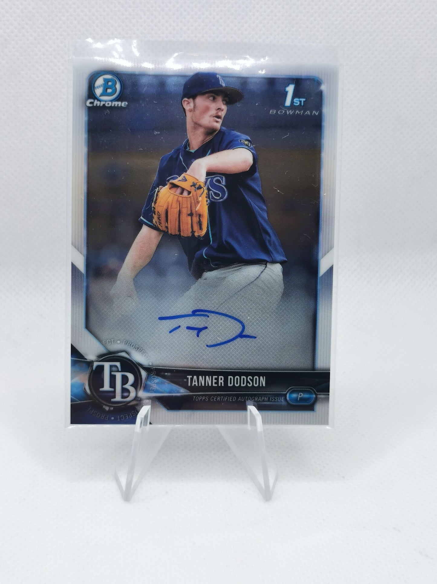 Tanner Dodson Auto - MLB Tampa Bay Rays
