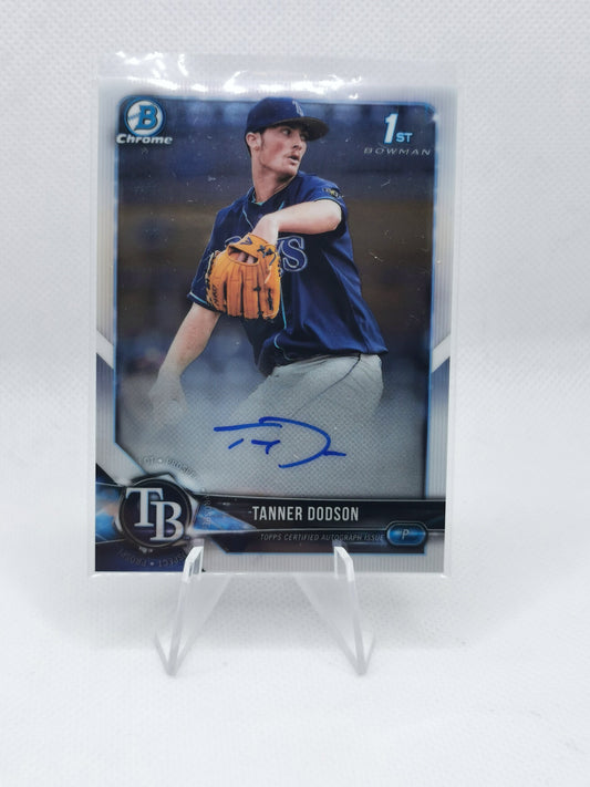 Tanner Dodson Auto - MLB Tampa Bay Rays