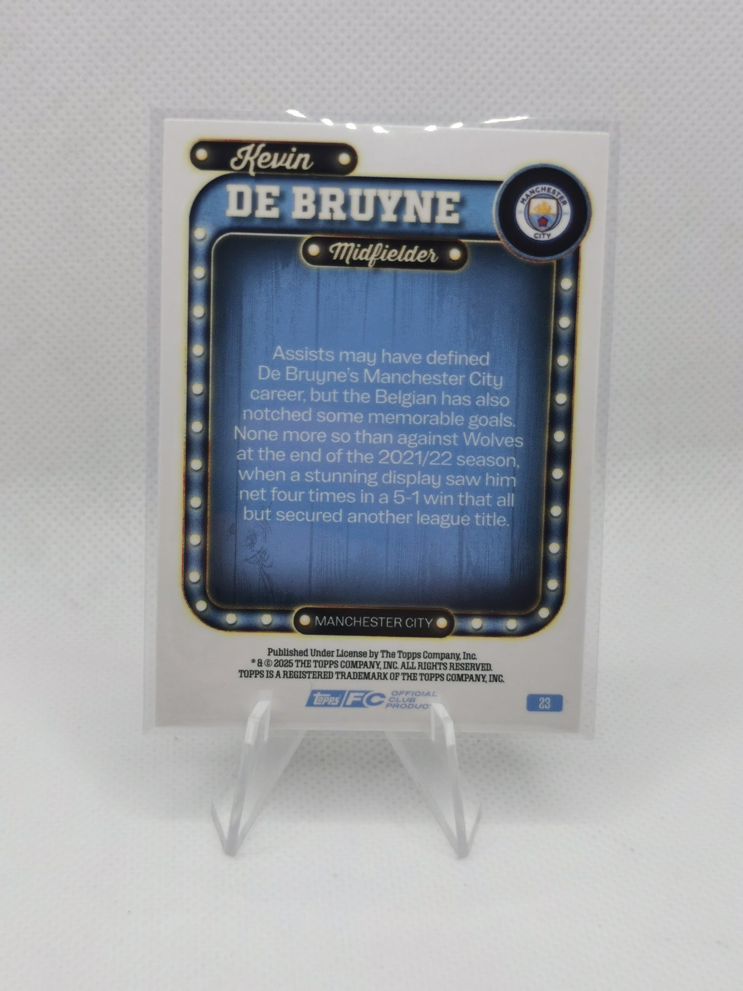 6x Manchester City Numbered - Topps Collectors Tin hits