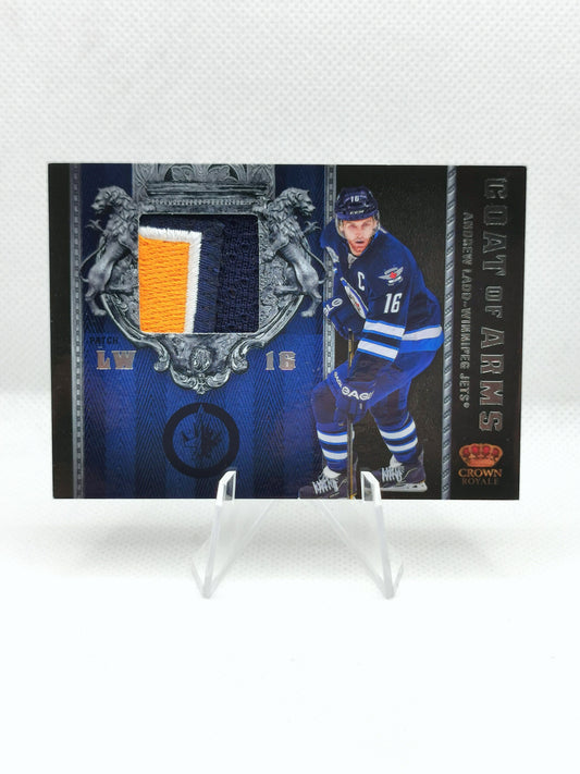 Andrew Ladd Game Worn Club Badge Patch - Panini Crown Royale Coat Of Arms