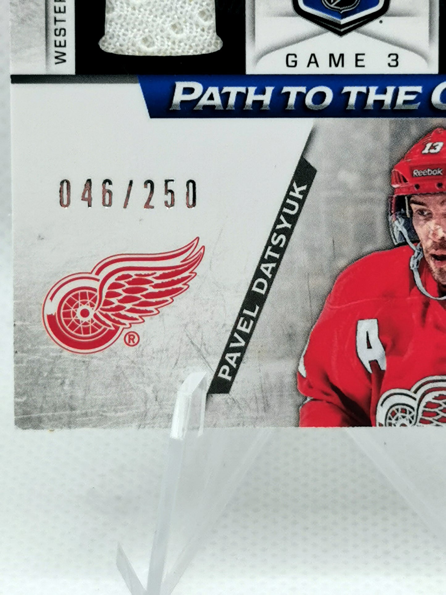 Pavel Datsyuk & Patric Hornqvist Game Worn Patches #46/250