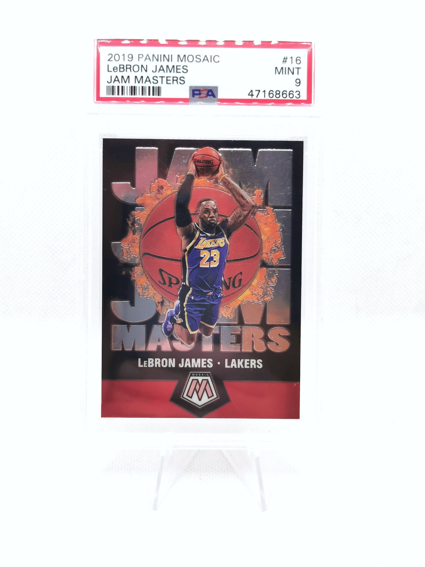Lebron James 19/20 Panini Mosaic Jam Masters - PSA 9