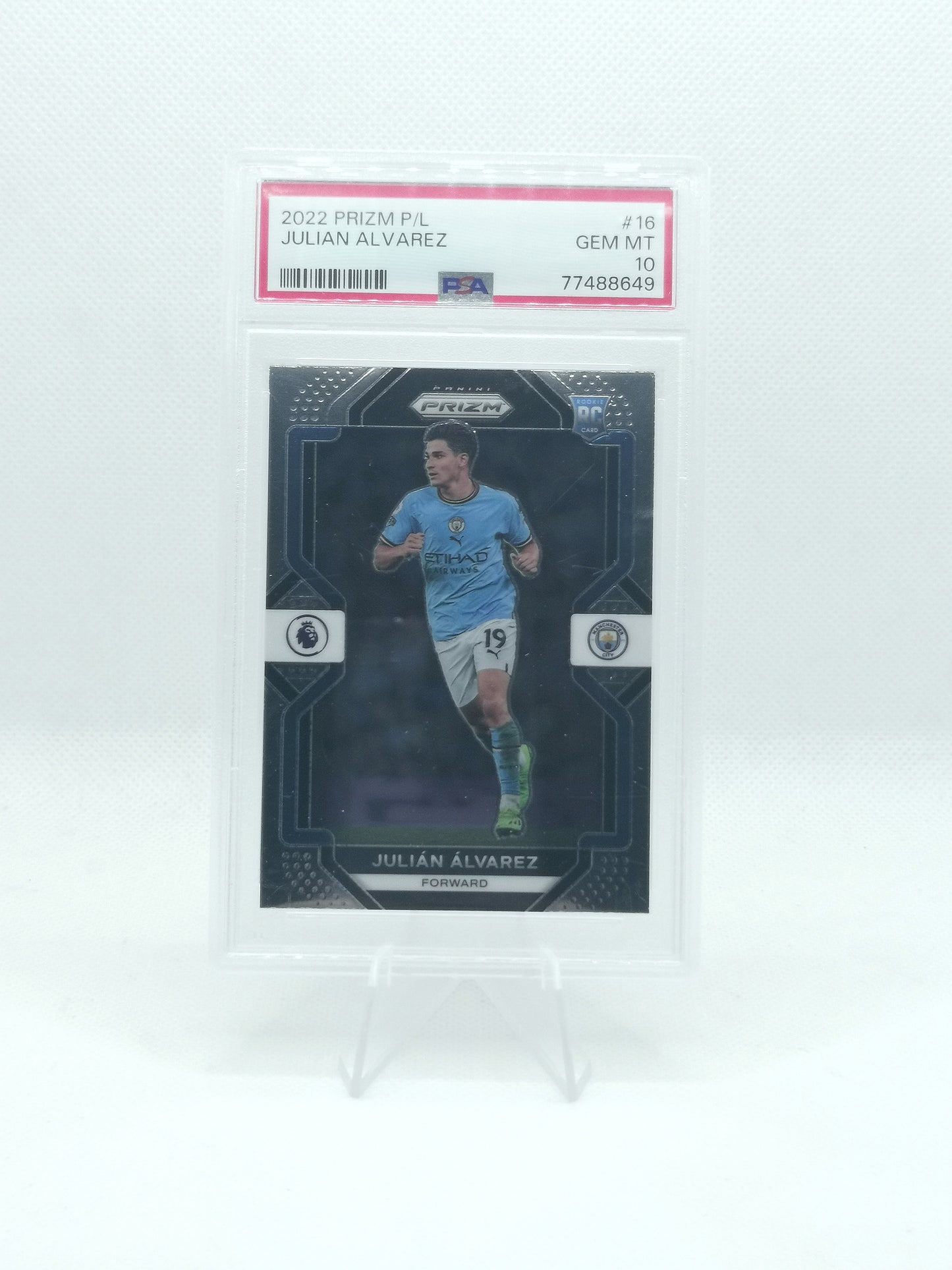 Julian Alvarez - PSA 10 - Panini Prizm Premier League - Manchester City