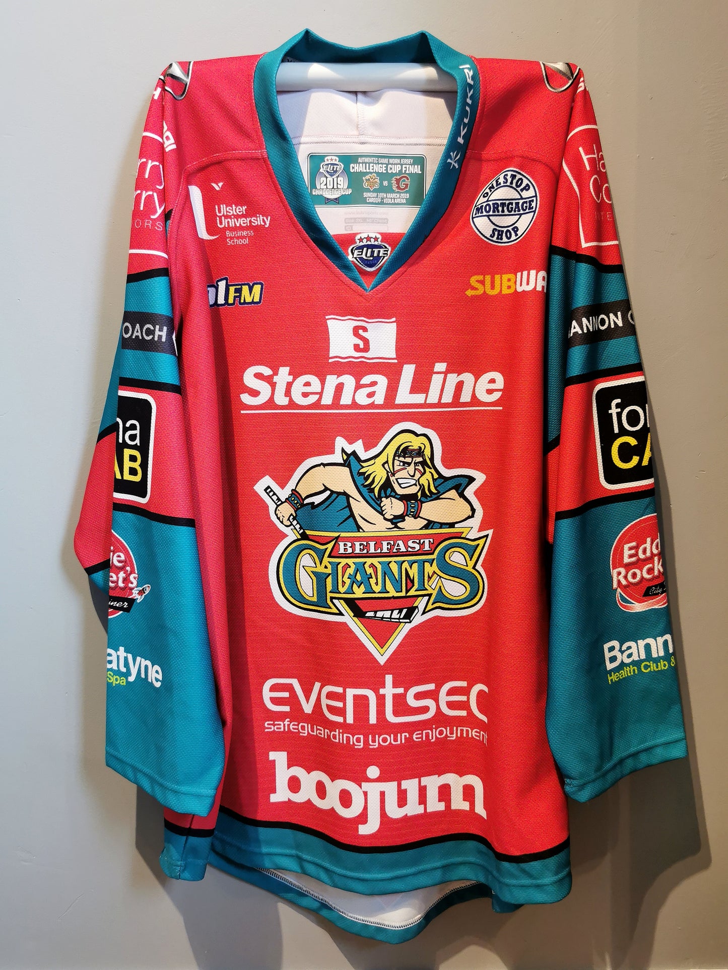 Darcy Murphy (Belfast Giants) Game Worn Cup Final Jersey