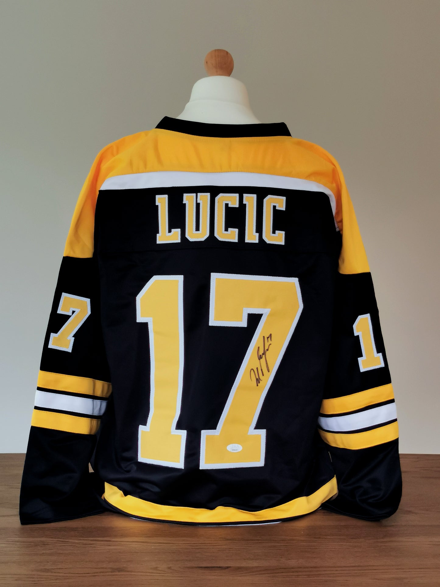 Milan Lucic Autographed Boston Bruins Replica Jersey
