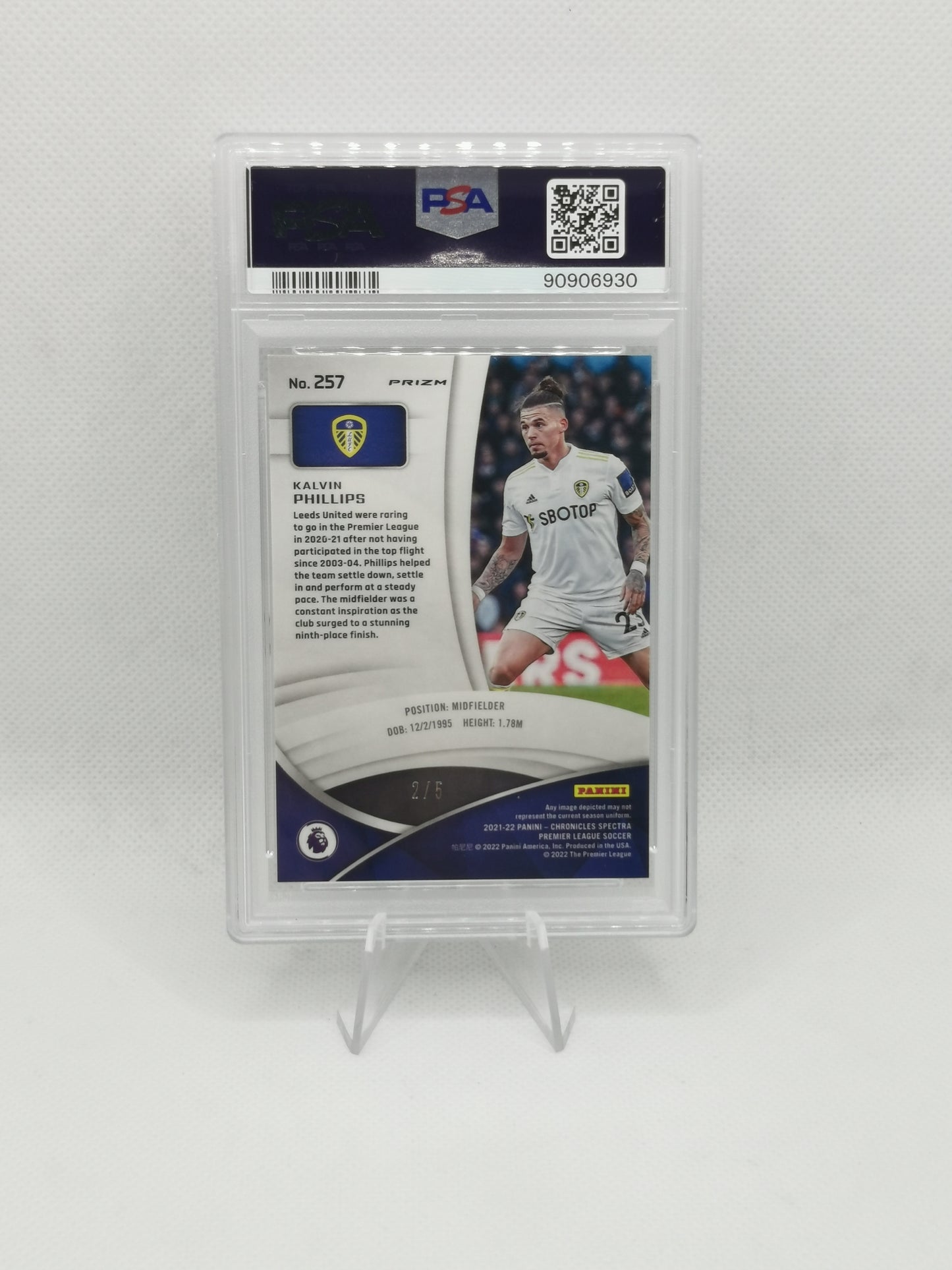 Kalvin Phillips Spectra Green 2/5 - PSA 10