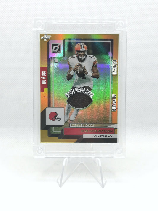 NFL Game Used Ball Card 10/36  - Cleveland v Las Vegas