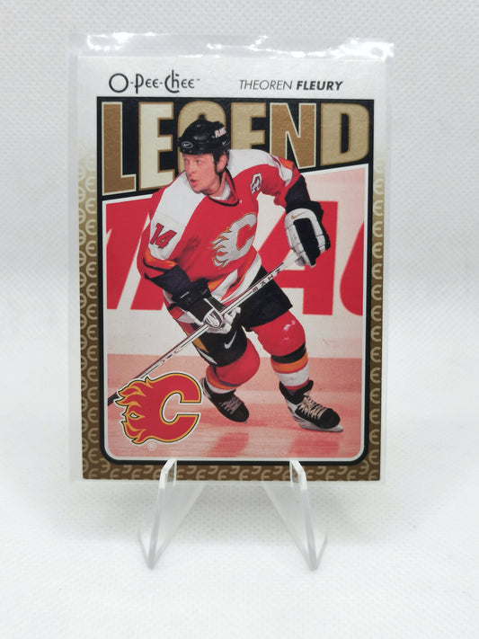 Theo Fleury O Pee Chee Legend Card - Calgary Flames