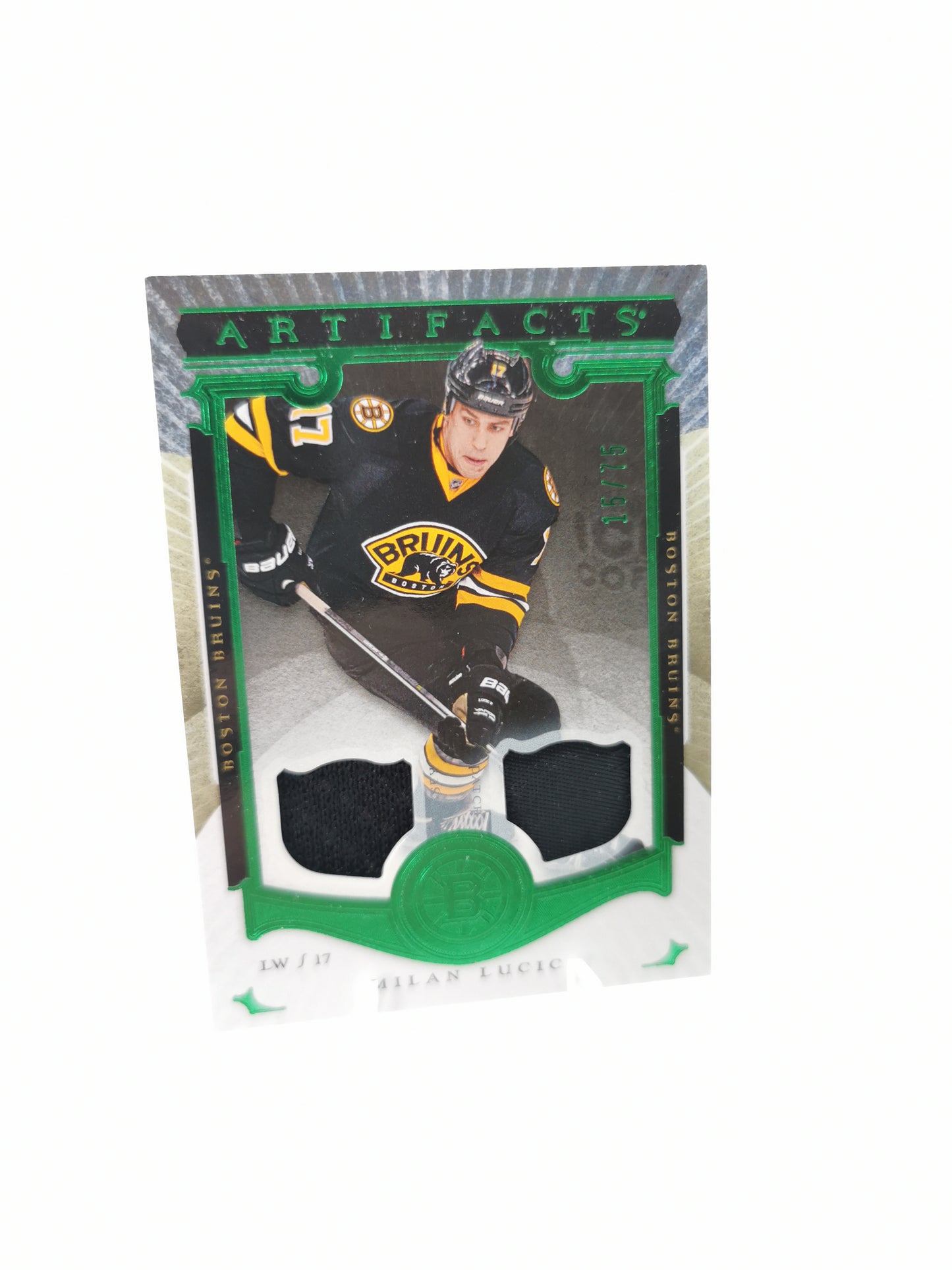 Milan Lucic #15/75 Boston Bruins Game Worn Patch