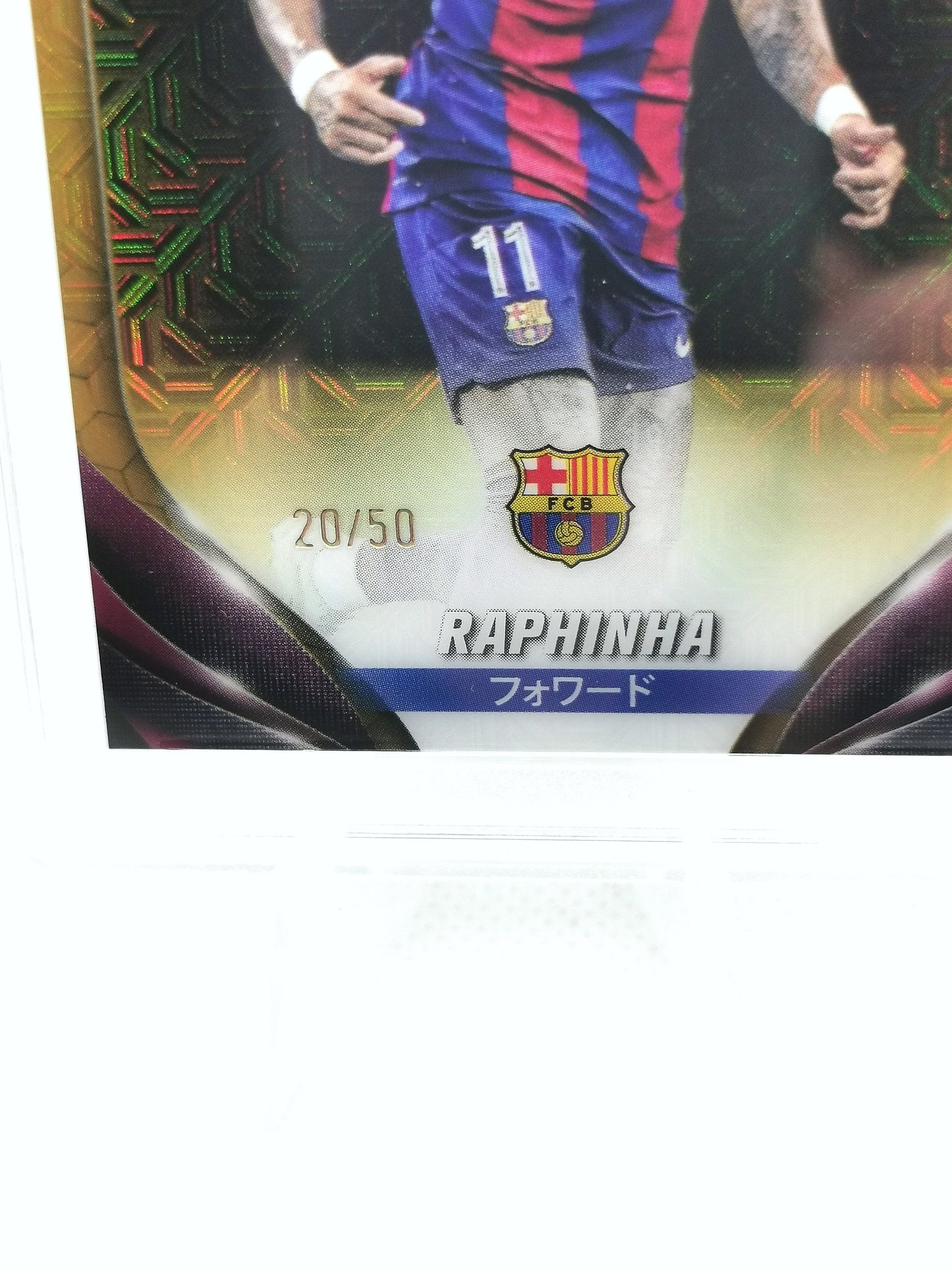 Raphinha - Topps Chrome Gold /50  (Topps Chrome Japan) MGC 9