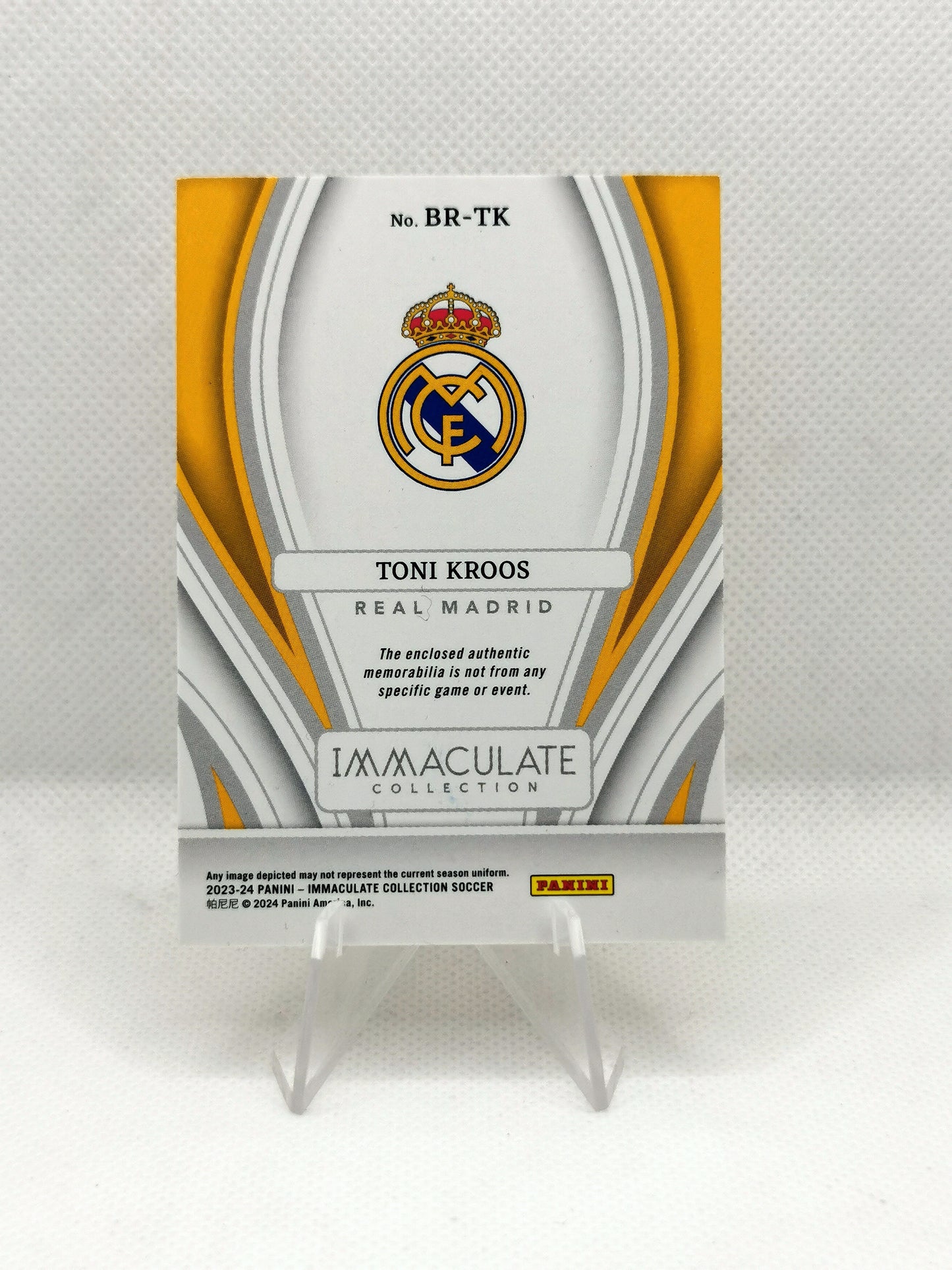 Toni Kroos Panini Immaculate Brilliance Jersey Patch Card #29/99 Real Madrid