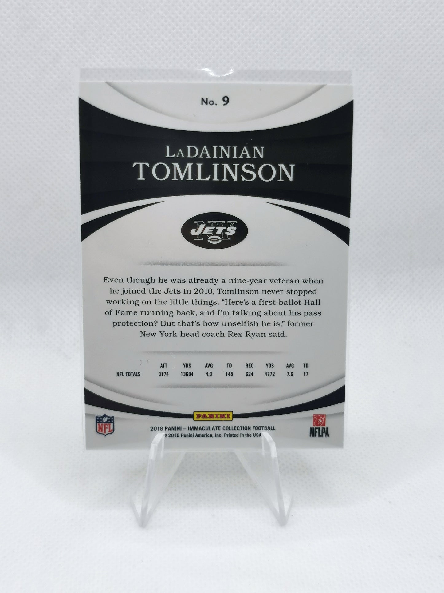 LaDanian Tomlinson /99 - Panini Immaculate Football - NFL NY Jets