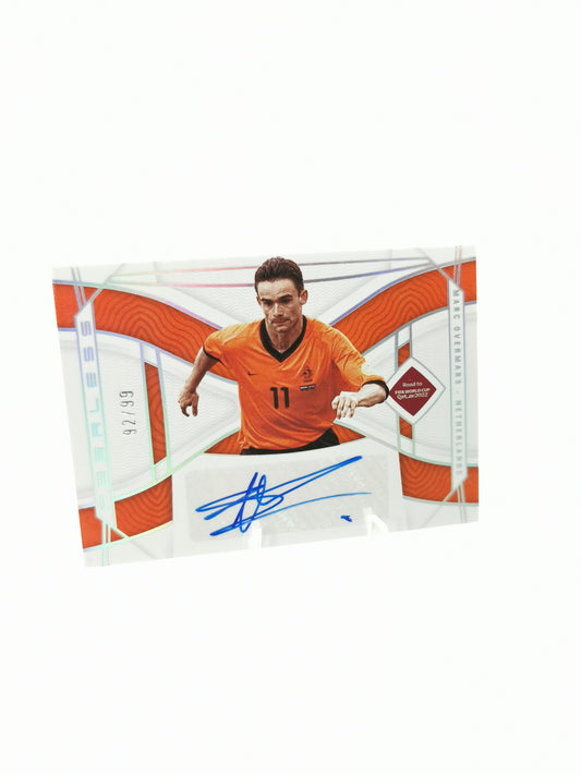 Marc Overmars 2022 Panini National Treasures Auto Card #92/99